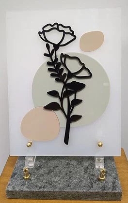 Plaques fleurs