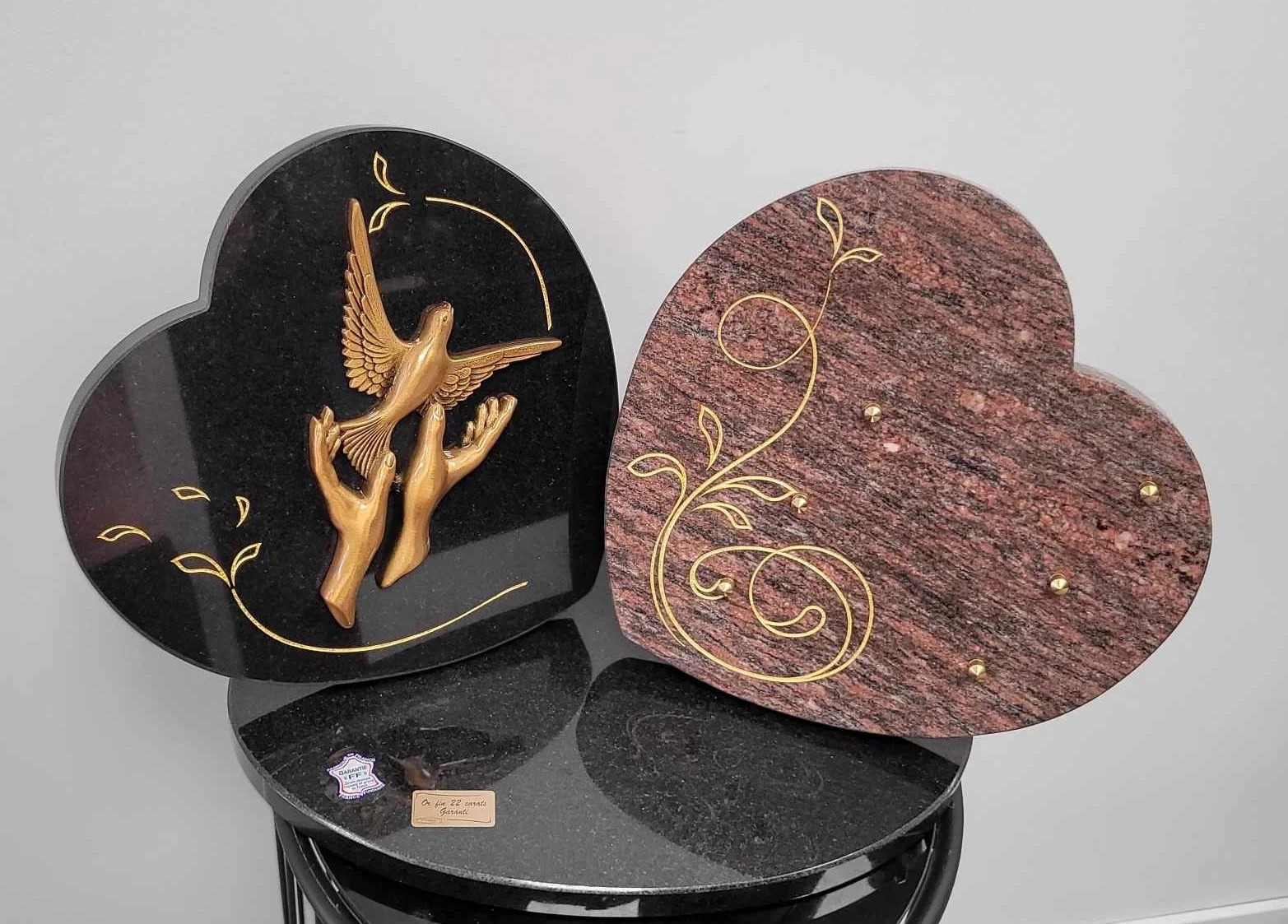 Plaques coeurs